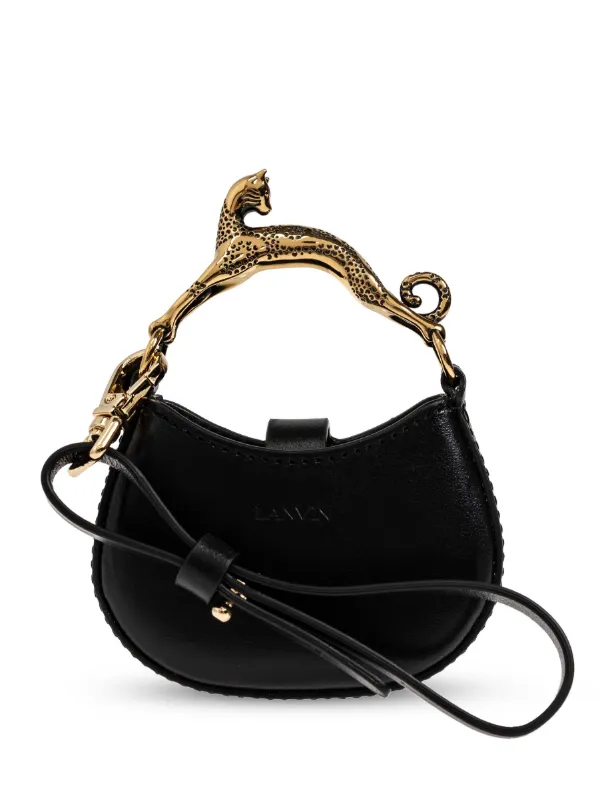 Lanvin Cat leather mini bag women Calf Leather One Size Black