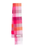 Acne Studios checked scarf - Pink