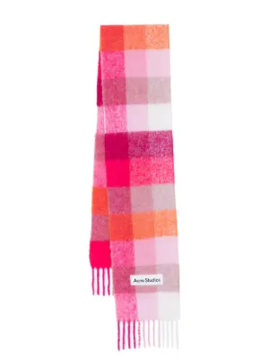 Acne Studios チェック スカーフ - FARFETCH