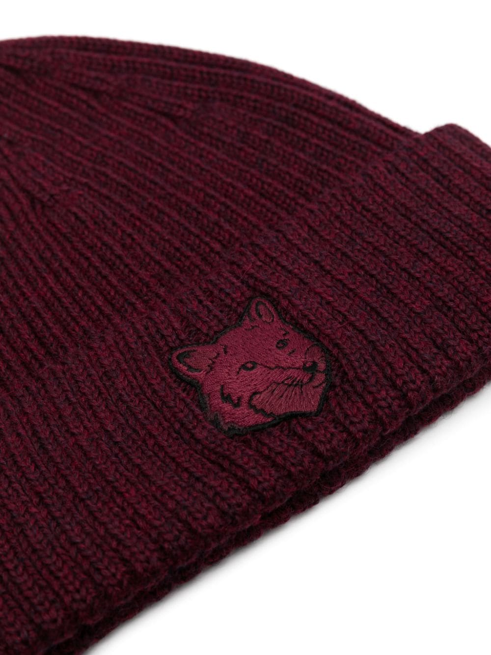 Maison Kitsuné Bold Fox Head beanie - Rood