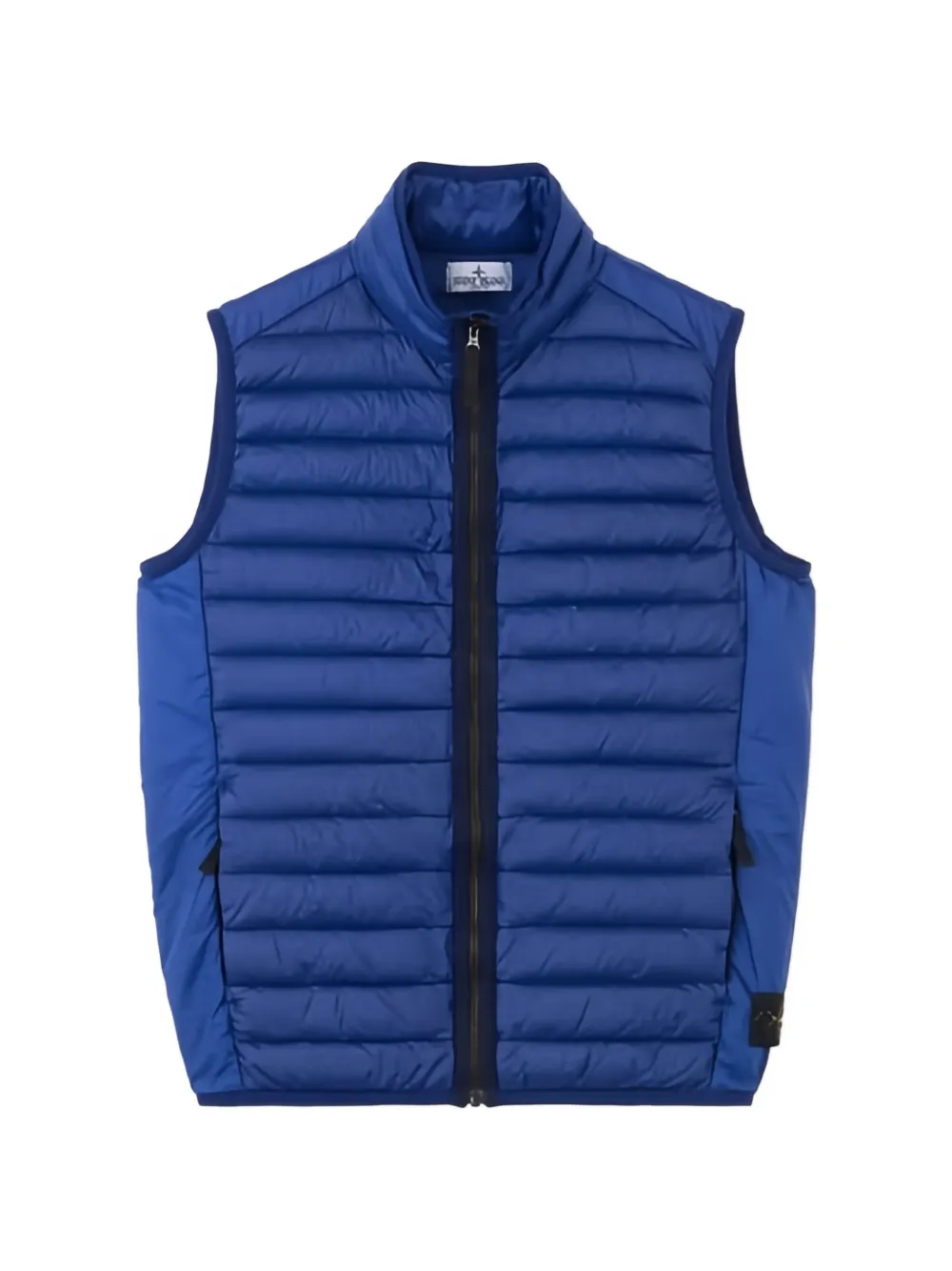 Stone Island Junior logo-patch quilted gilet - Blue
