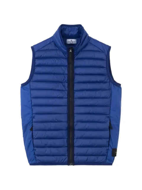 Stone Island Junior gilet matelassée à patch logo