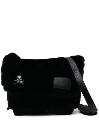 Mastermind World logo embroidered Messenger Bag Black FARFETCH AU