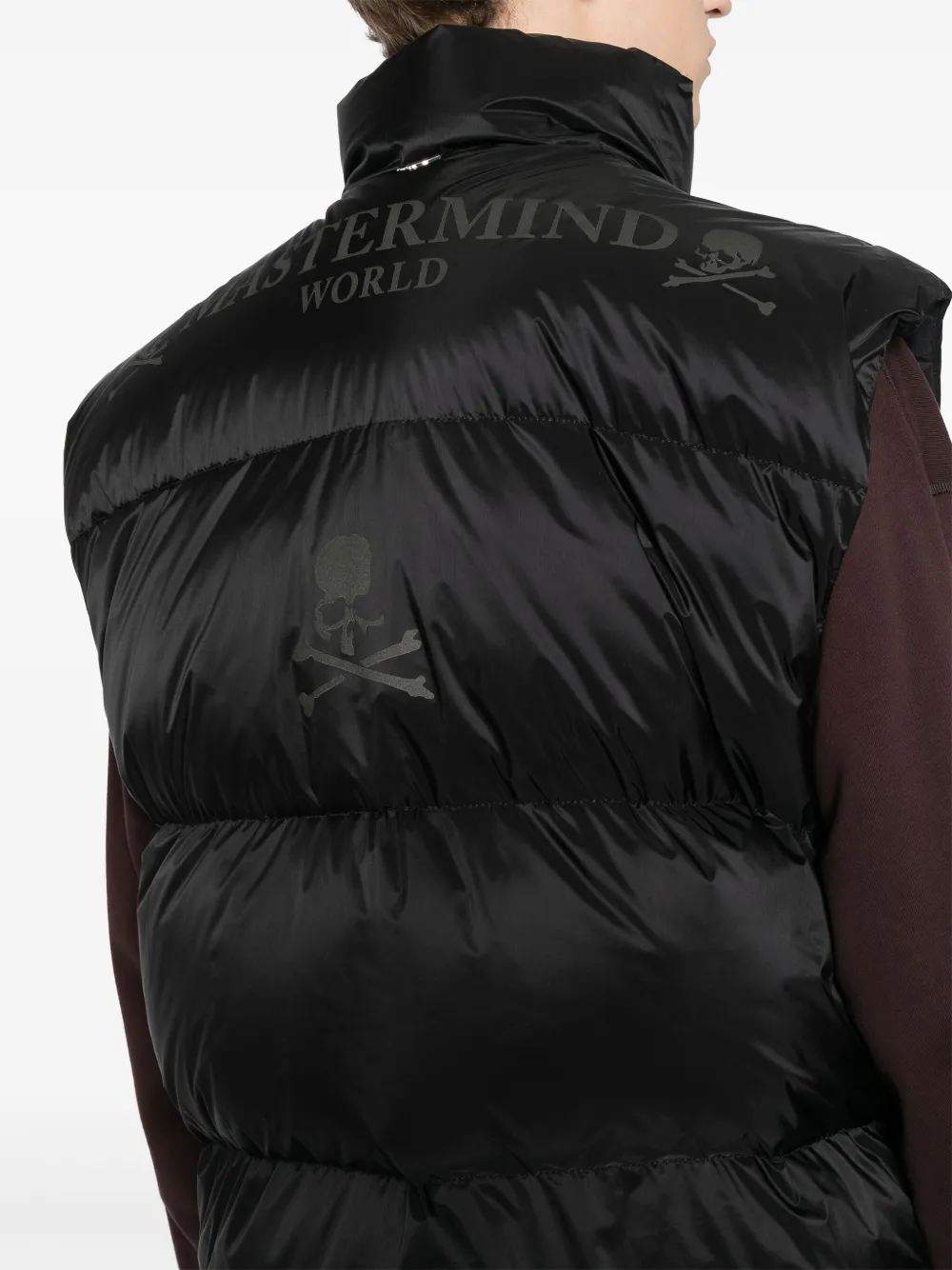 Mastermind Japan Puffer Vest In Black