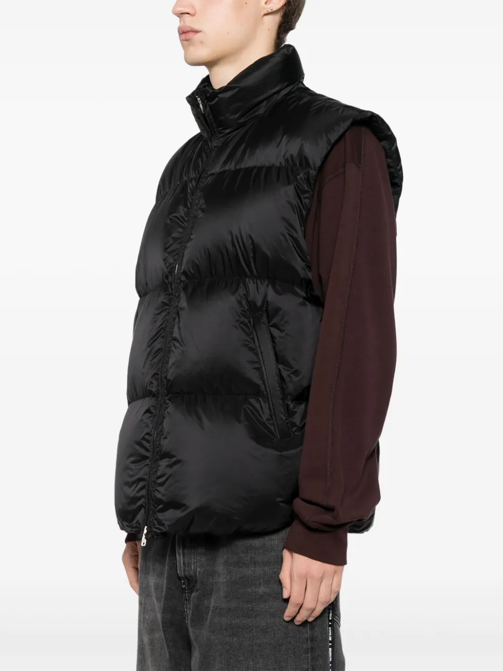 Mastermind Japan Puffer Vest In Black