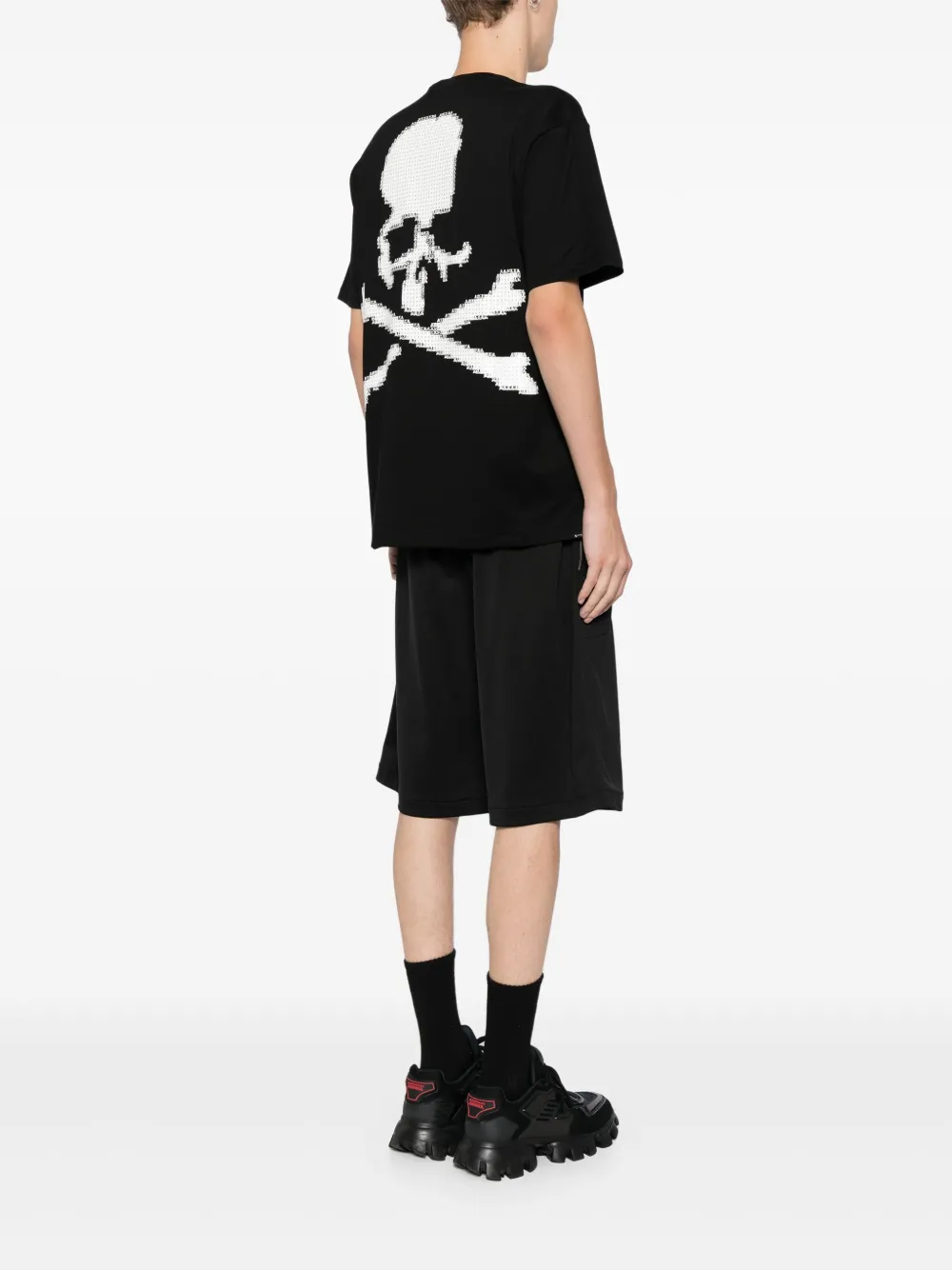 Mastermind Japan Boxy T-shirt met doodskop Zwart