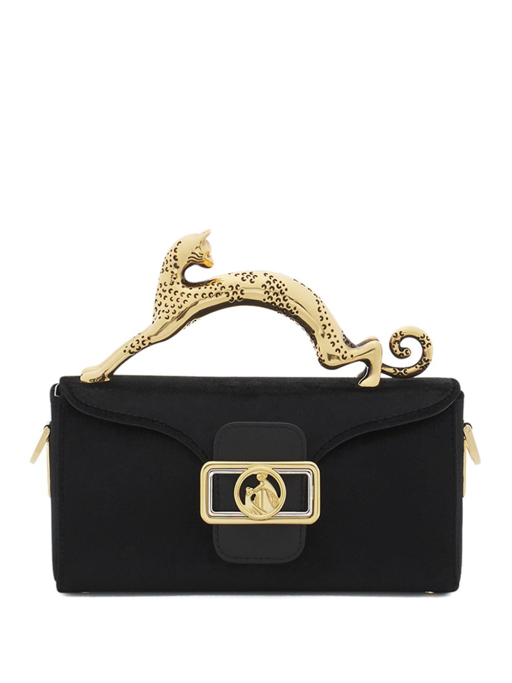 Lanvin Nano Pencil Cat Mini Bag Black