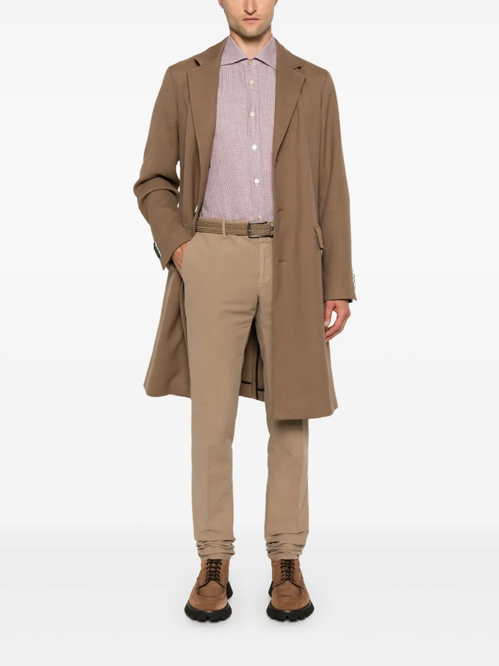 Incotex slim-cut trousers - Beige