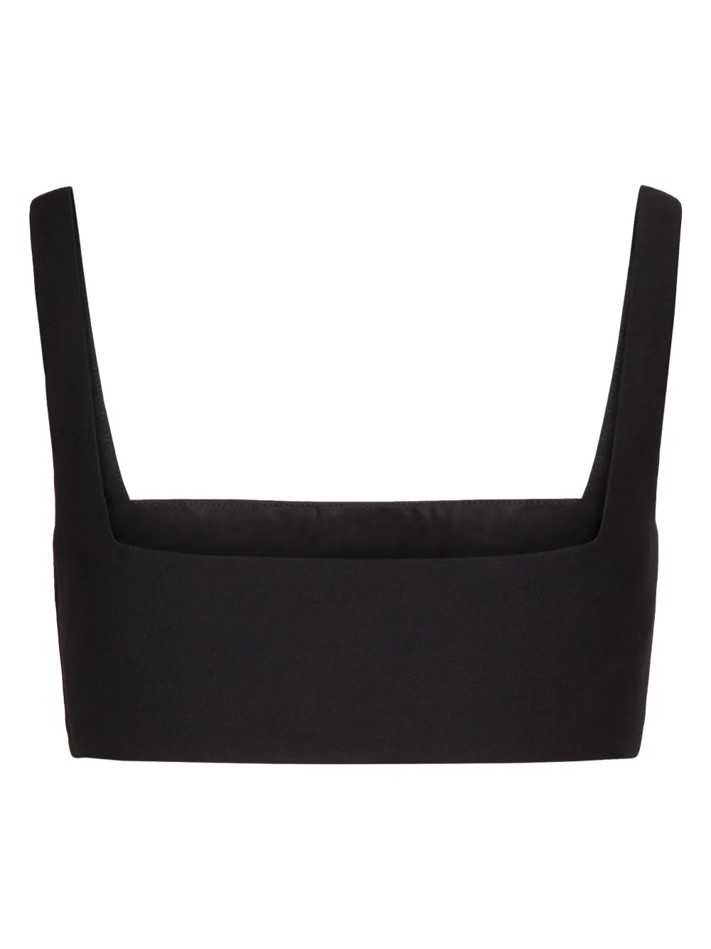 Valentino Garavani square-neck top - Zwart