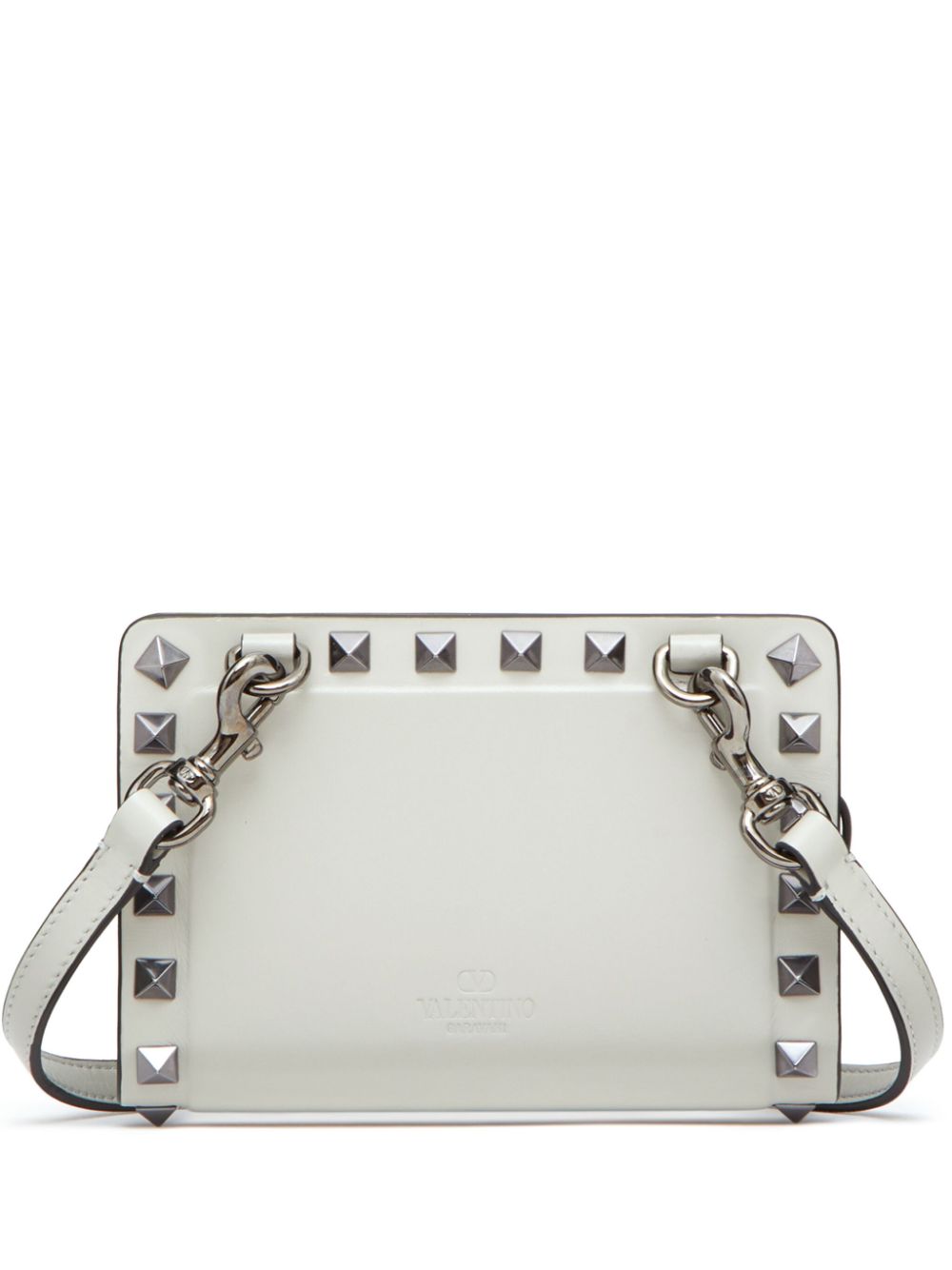 Valentino Garavani Rockstud leather wallet - Grijs