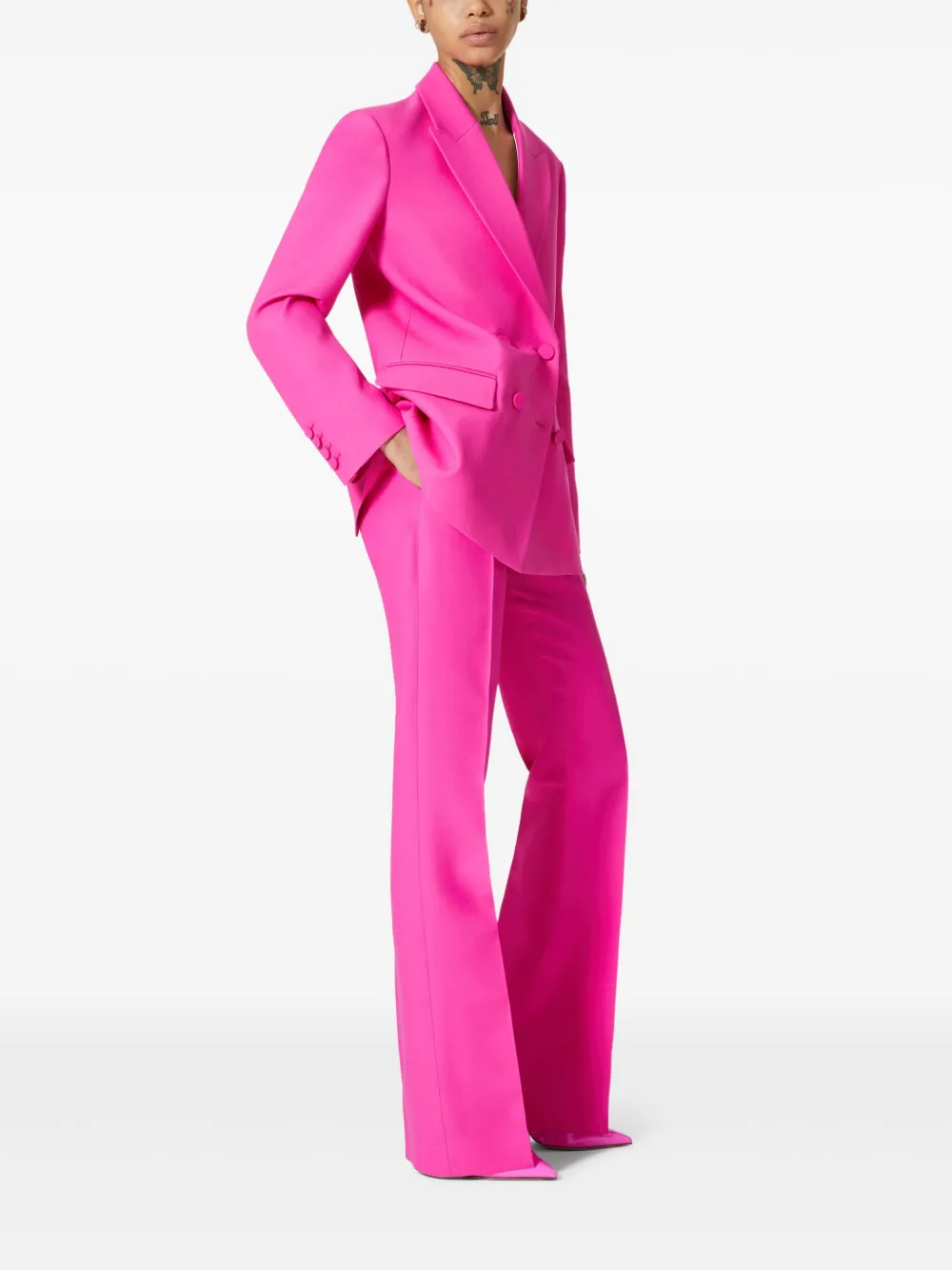 Valentino Garavani double breasted blazer - Roze