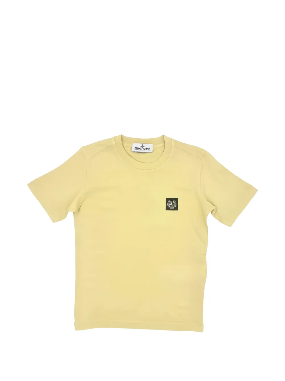 Stone Island Junior logo-patch T-shirt - Giallo