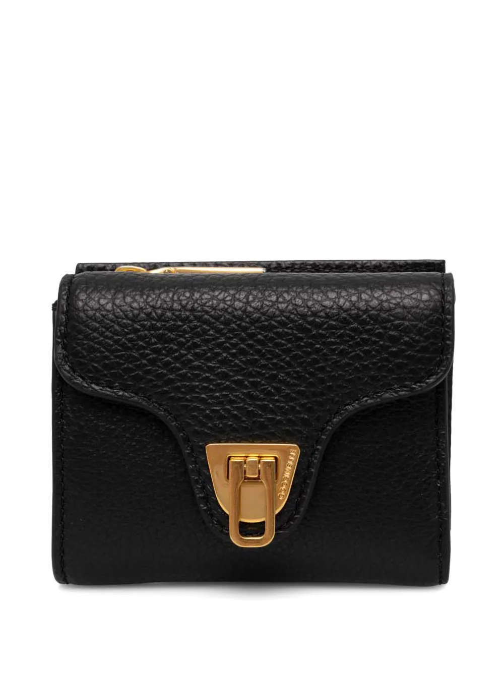 Coccinelle grainy leather wallet - Nero