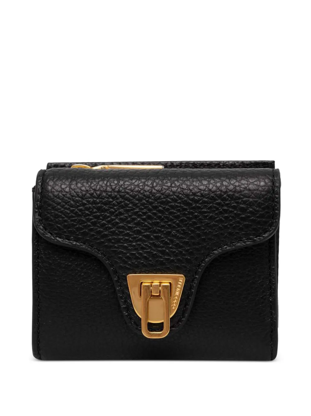 Coccinelle grainy leather wallet - Nero
