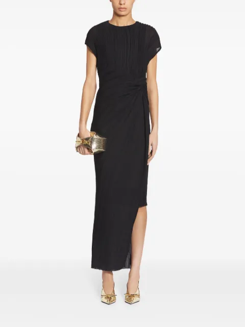 Lanvin twist-detailing midi dress RWDR00684521H24 - 1