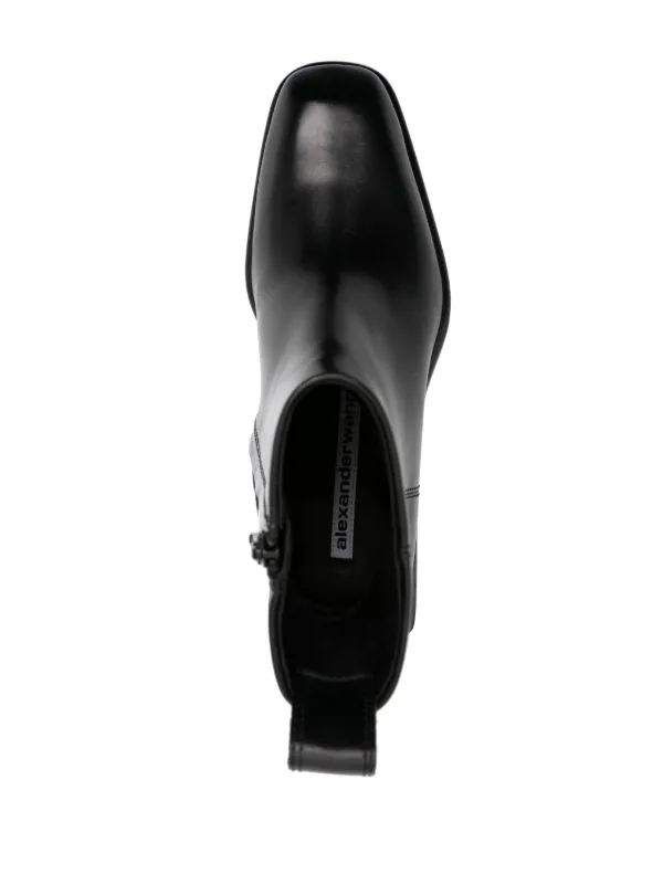 ¥124300->¥35700美品！[最終値下げ]アレキサンダーワン黒ブーツ36 ALEXANDER WANG(アレキサンダーワン) ショートブーツ ブラック