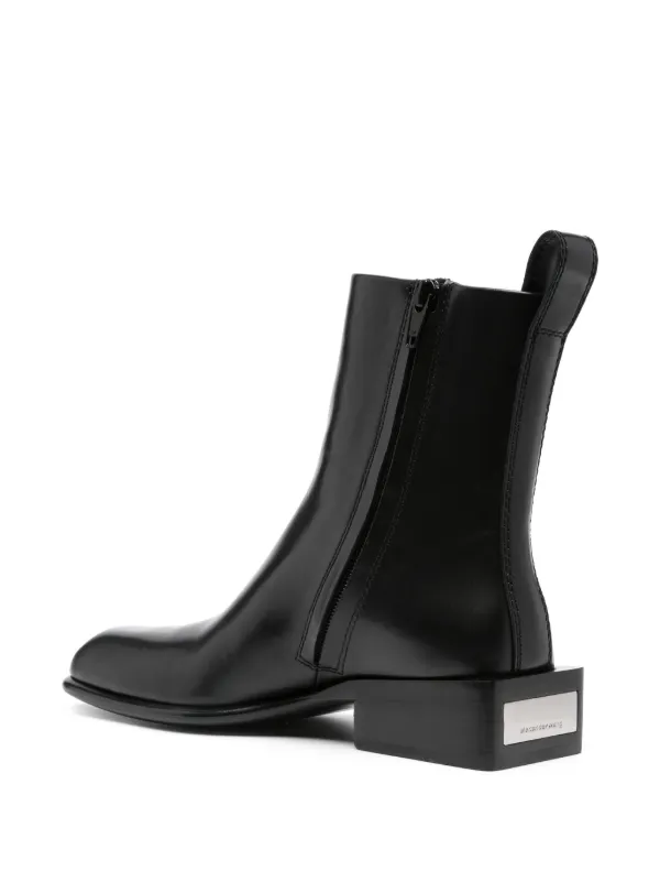 Alexander Wang ブラックレザー サイドゴアブーツ Alexander Wang ブラックレザー サイドゴアブーツ販売 中