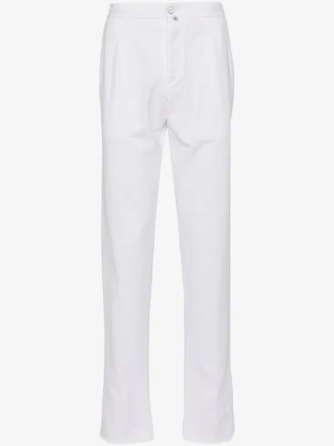 Kiton tapered-leg trousers