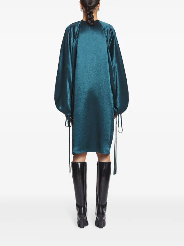 Lanvin サテン ドレス | ブルー | FARFETCH JP