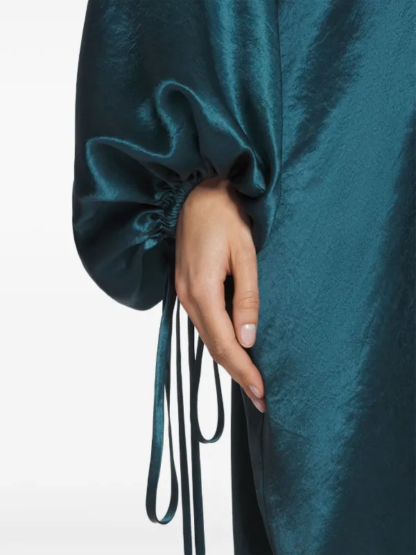 Lanvin サテン ドレス | ブルー | FARFETCH JP