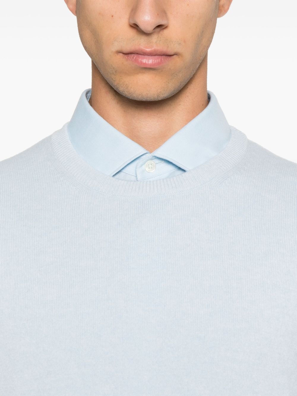 Shop Zegna Cashmere Sweater In Blue