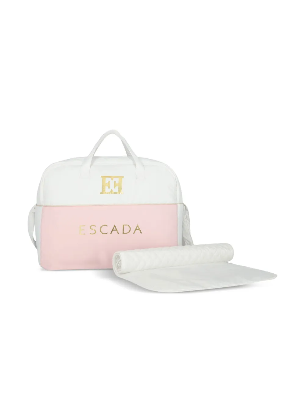 Escada Logo Changing Bag In White