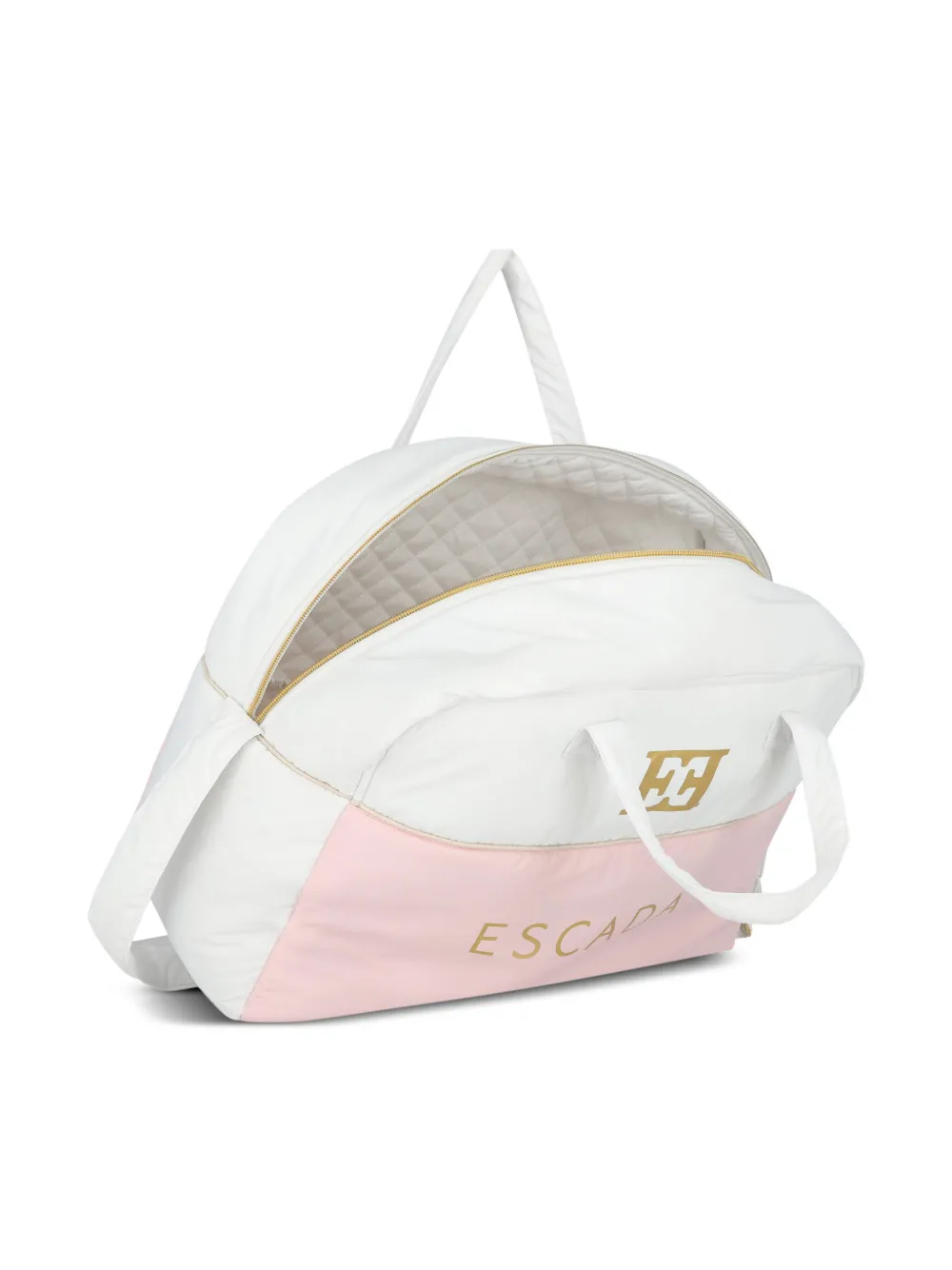 Escada Logo Changing Bag In White