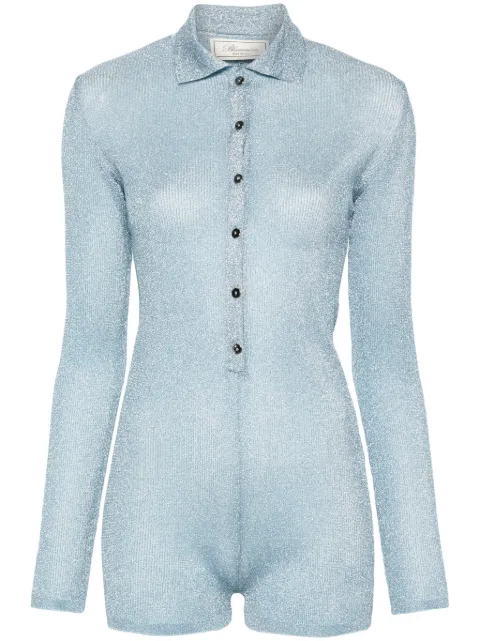Blumarine jumpsuit tejido de lúrex
