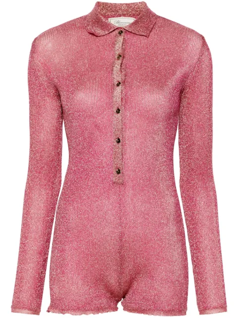 Blumarine lurex knit jumpsuit 