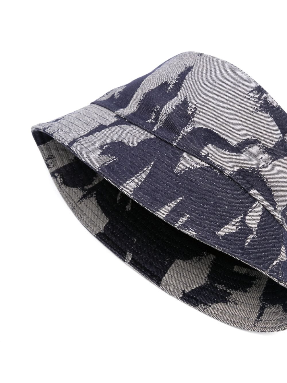 Shop Alexander Mcqueen Denim Bucket Hat In Blue