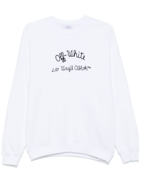 Off-White logo-embroidery sweatshirt Women