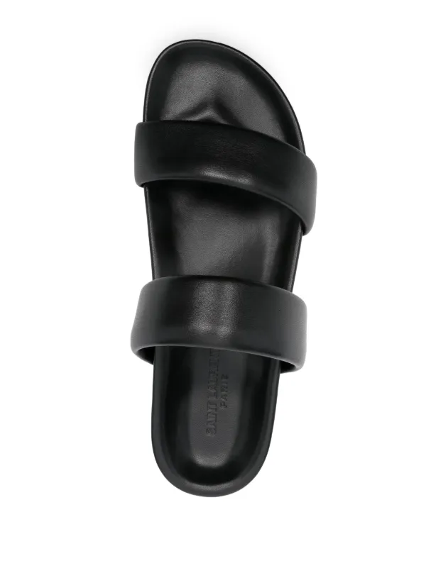 サンローラン ラムレザーNicholsサンダル ブラック Saint Laurent Nichols サンダル | ブラック | FARFETCH JP