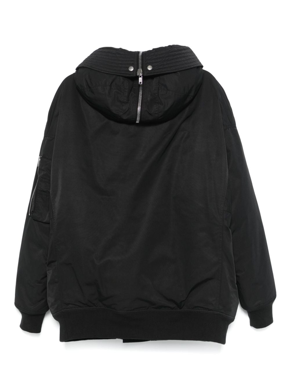 Shop Rick Owens Drkshdw Hooded Bomber Jacket In Black