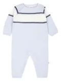 BOSS Kidswear logo-embossed romper - Blue