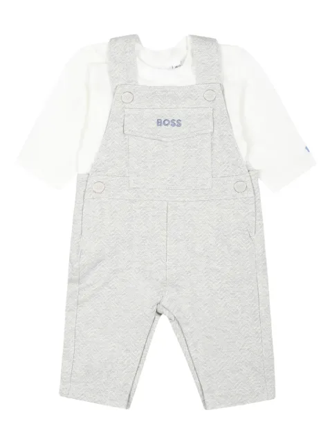 BOSS Kidswear طقم دنغري بنقش شعار الماركة