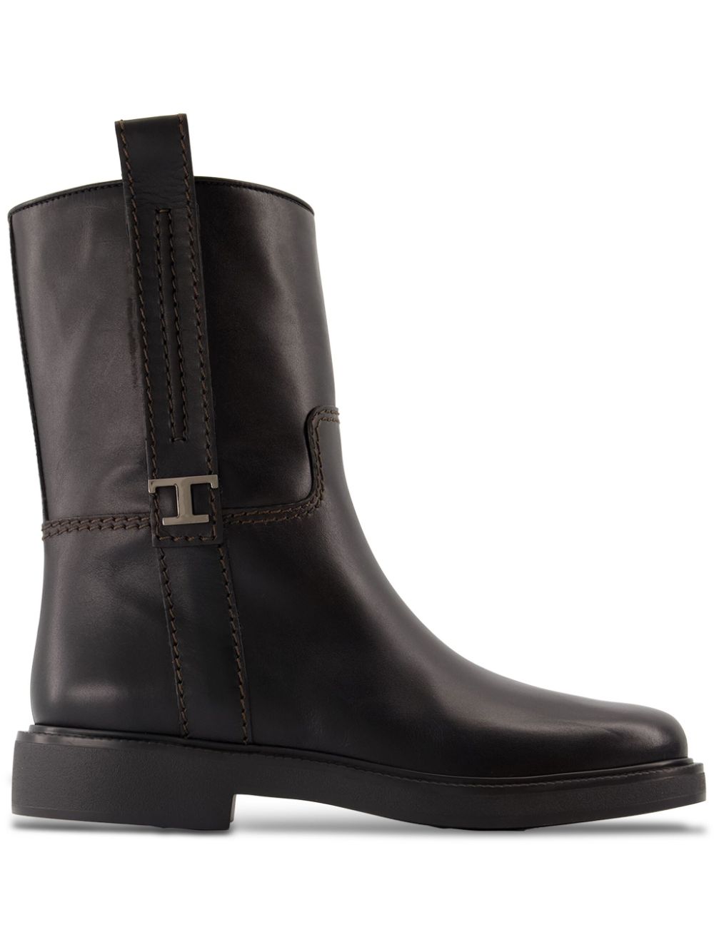 Tod's leather ankle boots Black