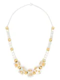 Blumarine beaded choker necklace - Silver