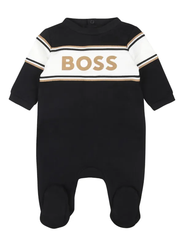 BOSS Kidswear Trousseau De Naissance à Logo Imprimé Noir