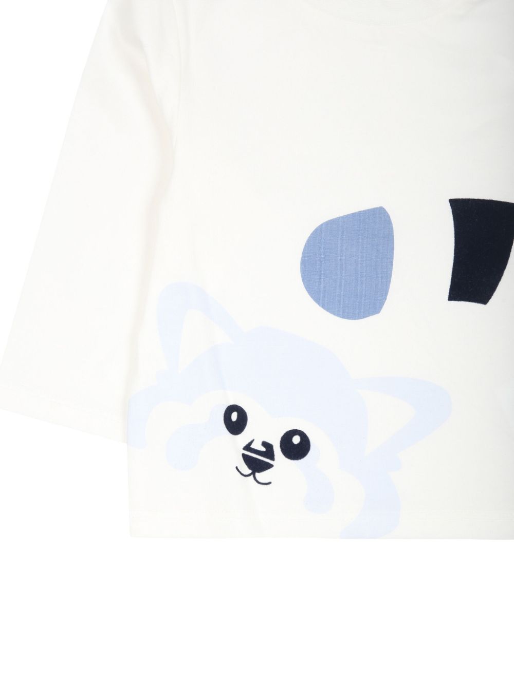 BOSS Kidswear T-shirt met grafische print Wit