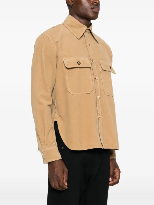 Saint Laurent コーデュロイ シャツ | ニュートラル | FARFETCH JP