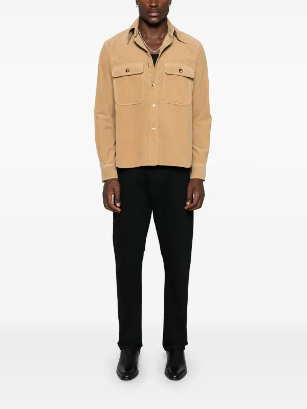 シャツ Saint Laurent Corduroy Shirt Saint Laurent Corduroy Shirt | Neutrals | FARFETCH