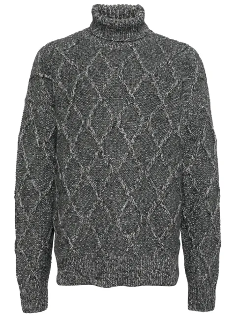 BOSS cable-knitted jumper