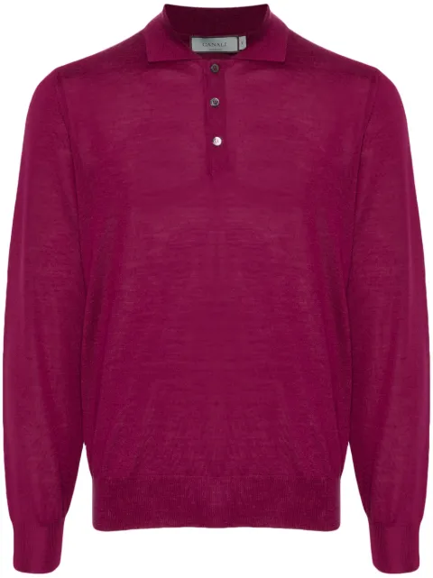 Canali merino-wool polo shirt