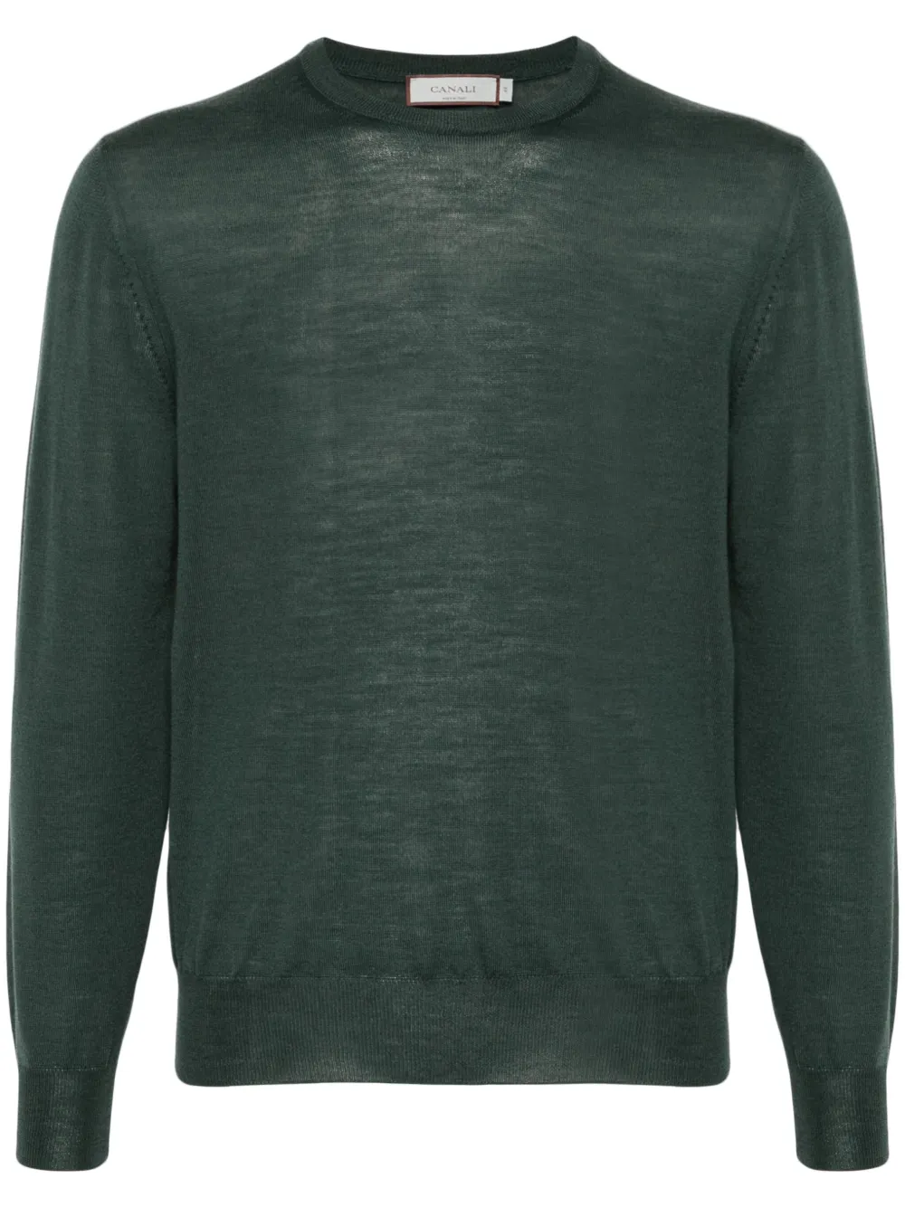 Canali Fein gestrickter Pullover | Grün | Image 1