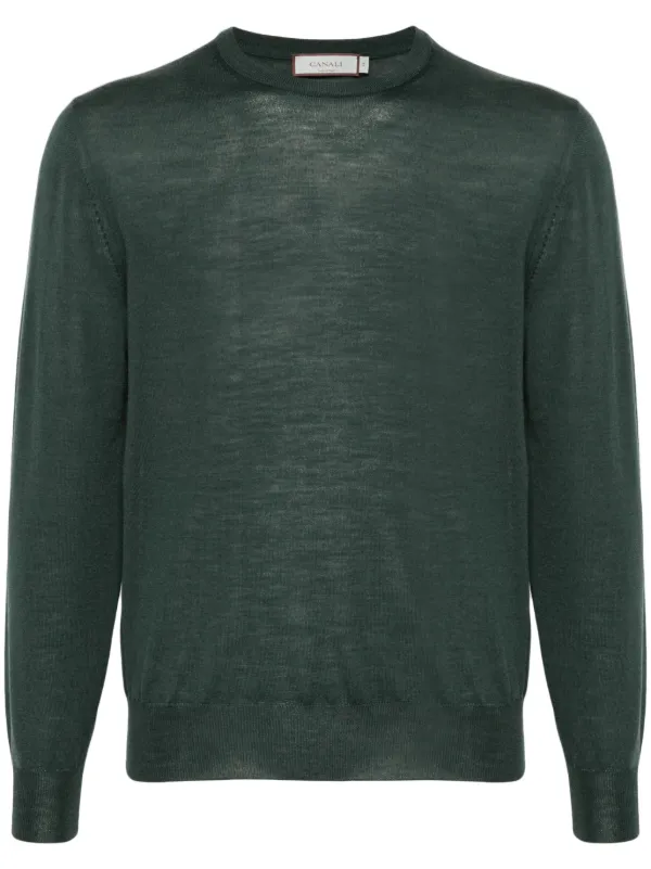Canali Merino Wool Sweater Green FARFETCH AZ
