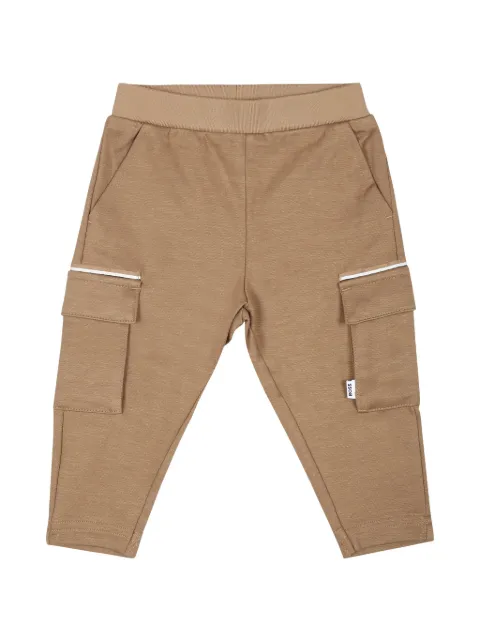 BOSS Kidswear بنطال بشريط خصر بحياكة مضلعة