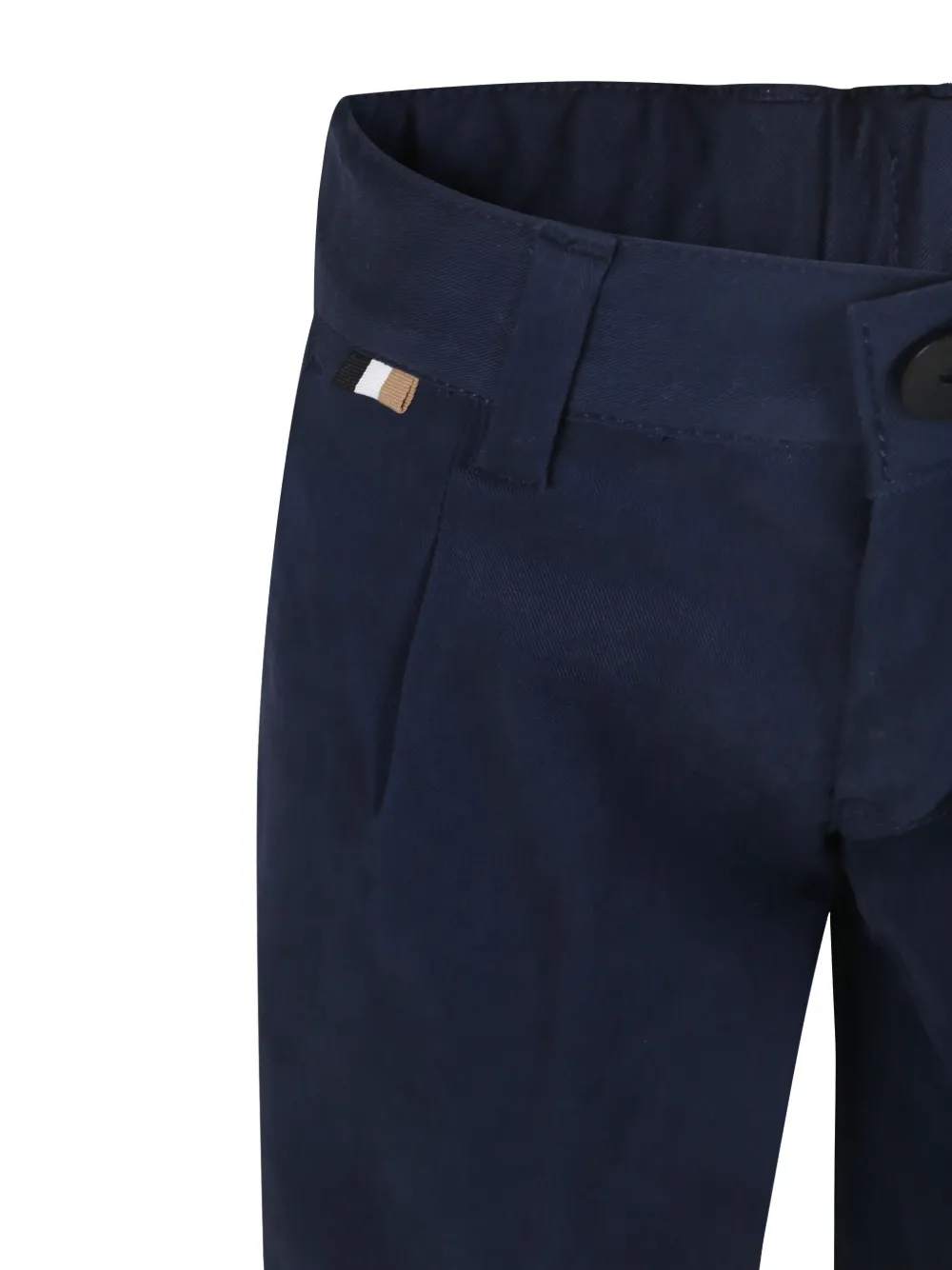 BOSS Kidswear Broek met logolabel Blauw