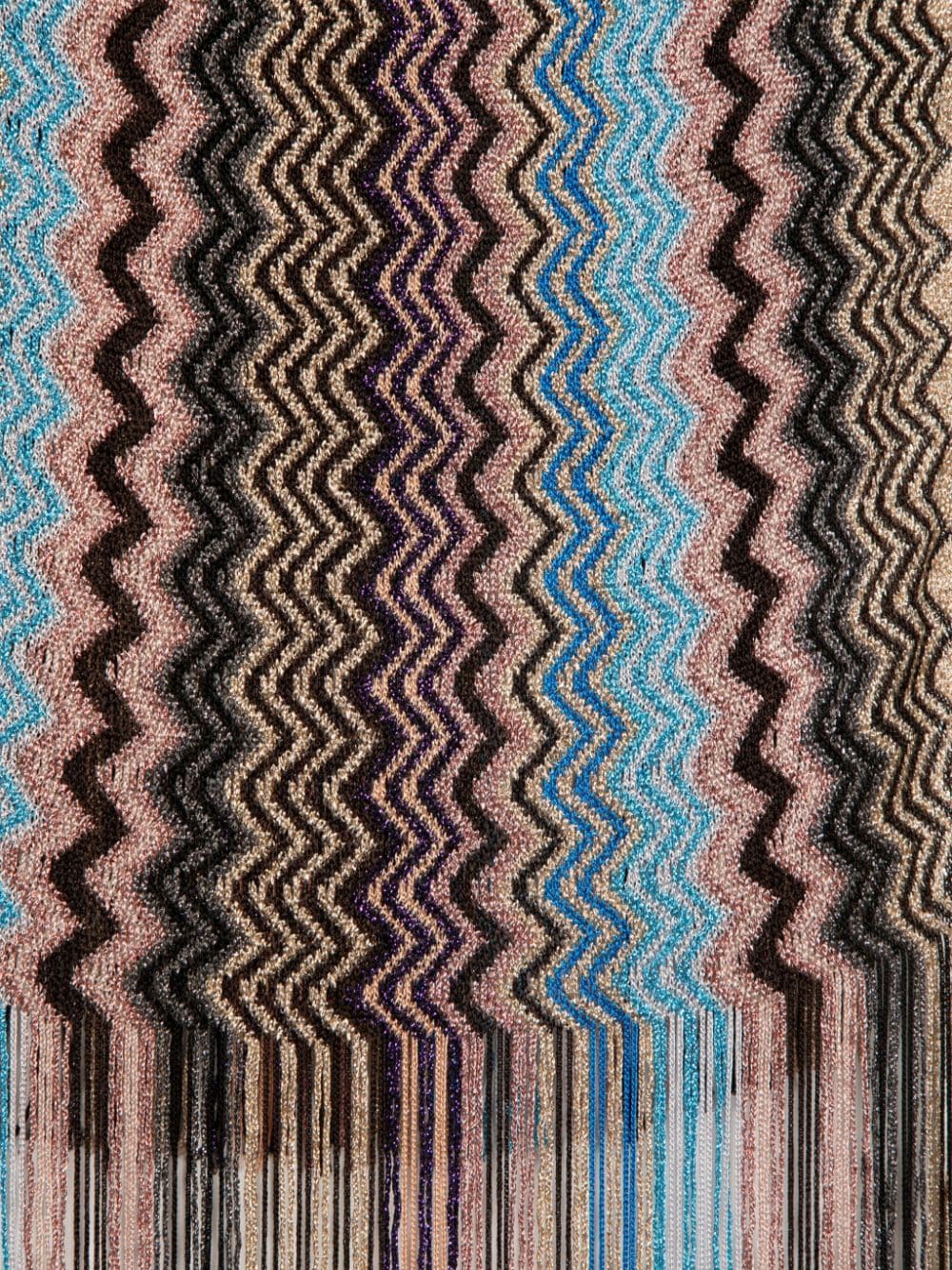 Missoni Zig Zag Lurex scarf - Bruin