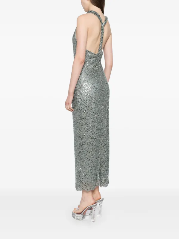 Rebecca Vallance Nixie Halter Gown | Blue | FARFETCH JO