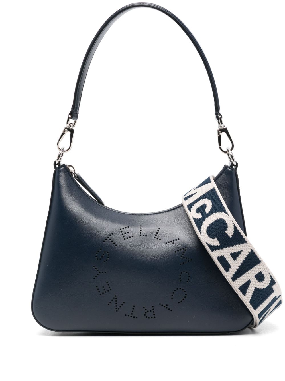 Stella McCartney small Logo shoulder bag - Blue